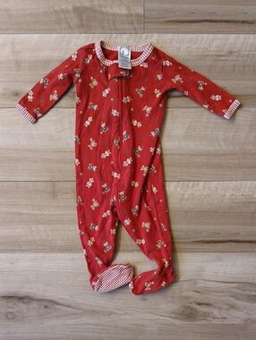 Gymboree Footed One-Piece PJs Teddy Bears Vintage Size 3-6 Months (J)